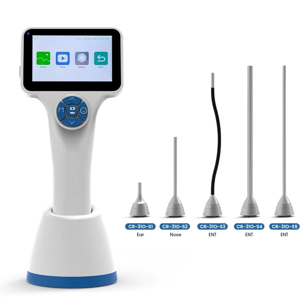 Wireless hd video otoscope rigid video otoscope large screen vet video otoscope