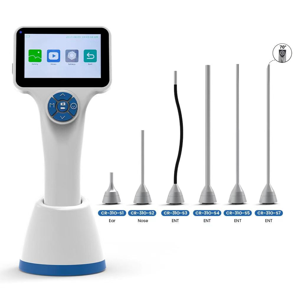 Wireless hd video otoscope rigid video otoscope large screen vet video otoscope