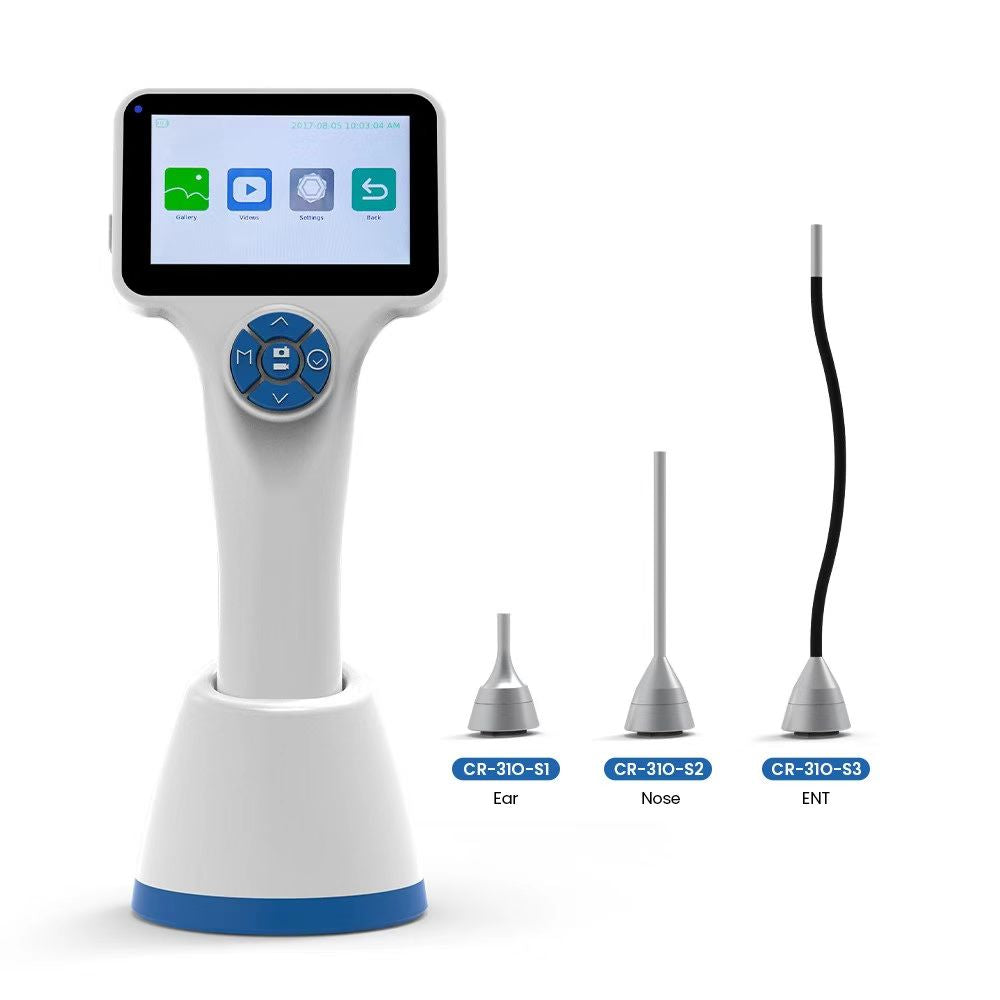 Wireless hd video otoscope rigid video otoscope large screen vet video otoscope