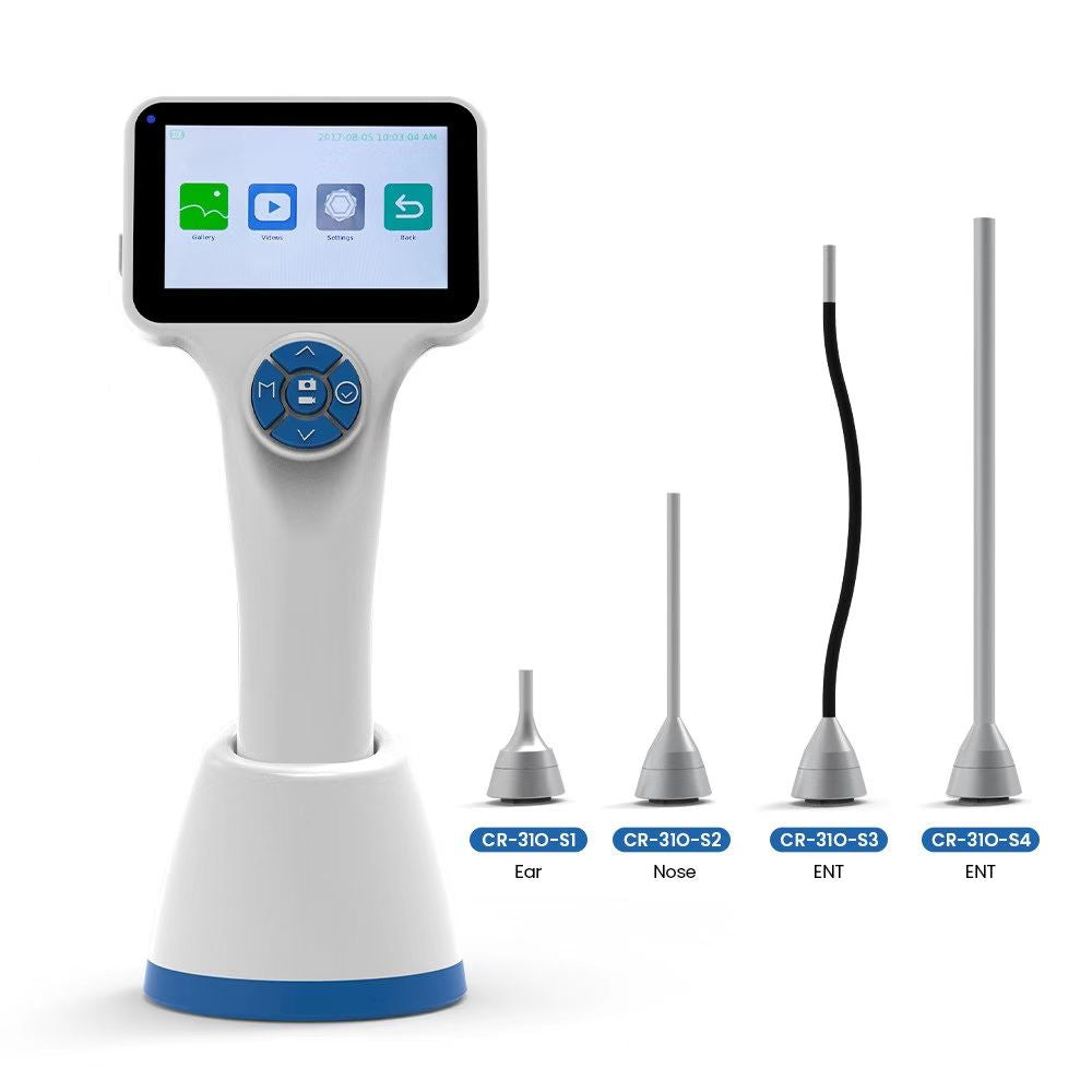 Wireless hd video otoscope rigid video otoscope large screen vet video otoscope