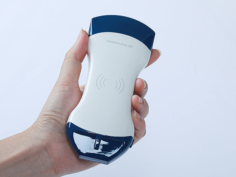 Ultrasonido Doppler color portátil inalámbrico de doble sonda lineal/convexa de alta frecuencia