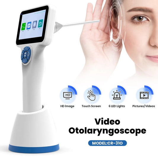 Wireless hd video otoscope rigid video otoscope large screen vet video otoscope
